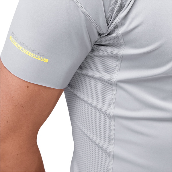 Zhik Heren Eco Spandex UPF50+ Short Sleeve Top DTP-0067-M-PLT - Platinum